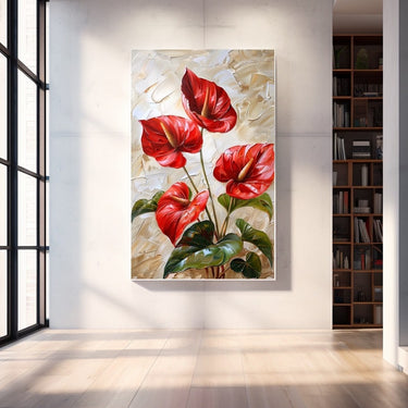 Realistic Flower Acrylic Painting